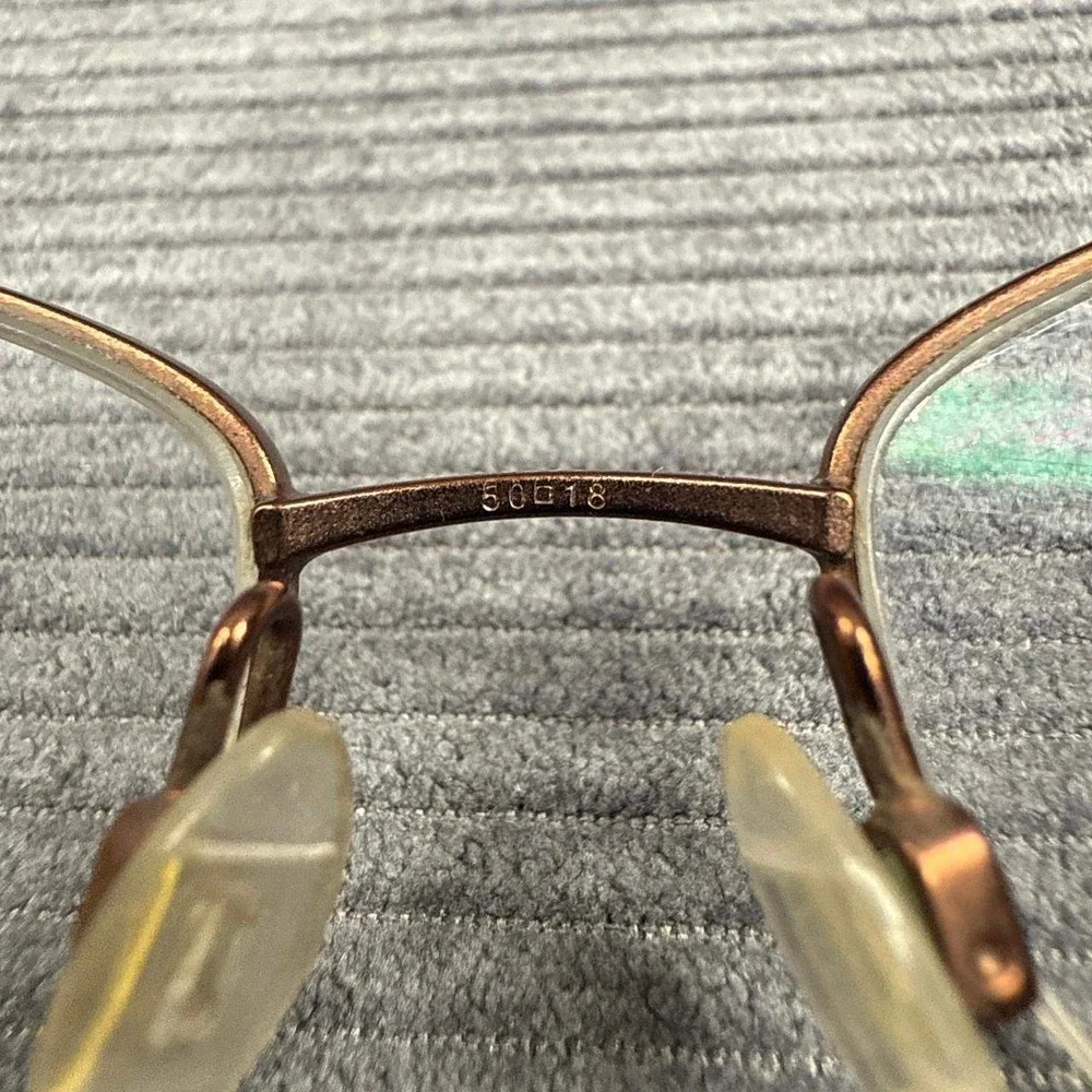 Elle EL18779 Bronze Rectangular Semi Rimless Eyeglasses Frames 50-18-135 BR